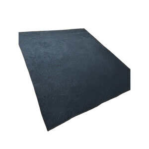 Navy Blue Velvet King Sized Quilt With Shams Bedding. Soft Good Quality Matching